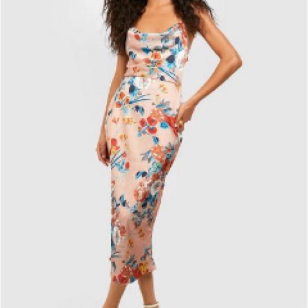 Floral Cocktail Dress 🌹